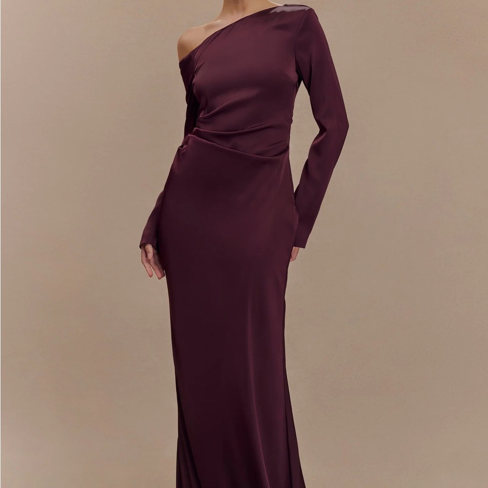 Meshki Avery Long Sleeve Maxi Dress - Plum